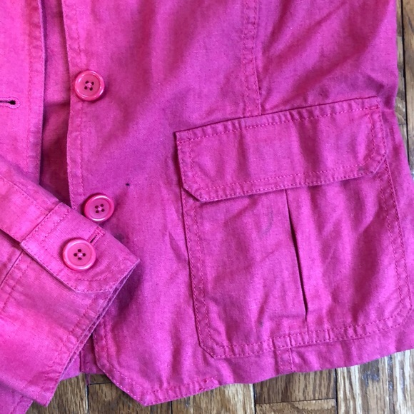 J. Crew Jackets & Coats J Crew Pink Linen Blazer Poshmark